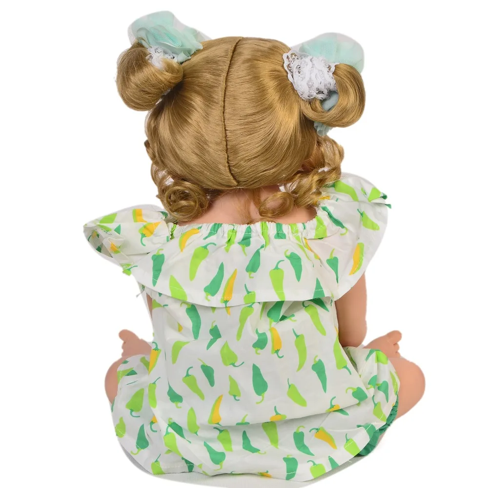 Реалистичный KEIUMI 22 ''полный силиконовый винил Reborn Baby Doll девочка с коровой