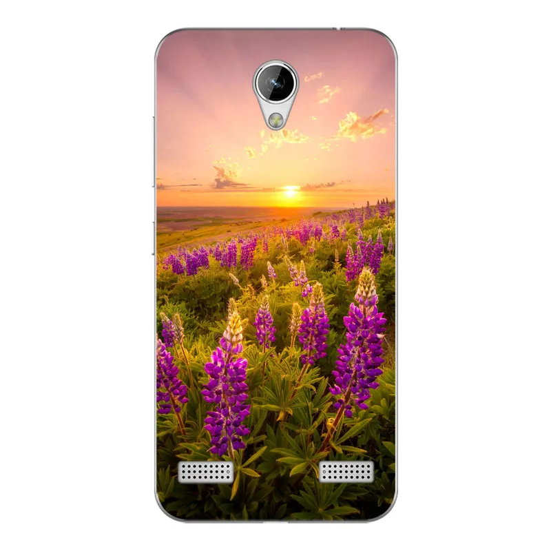 Geruide Мягкий ТПУ чехол для ZTE Blade A520 Чехлы силиконовые гибкие Цветы Окрашенные A 520