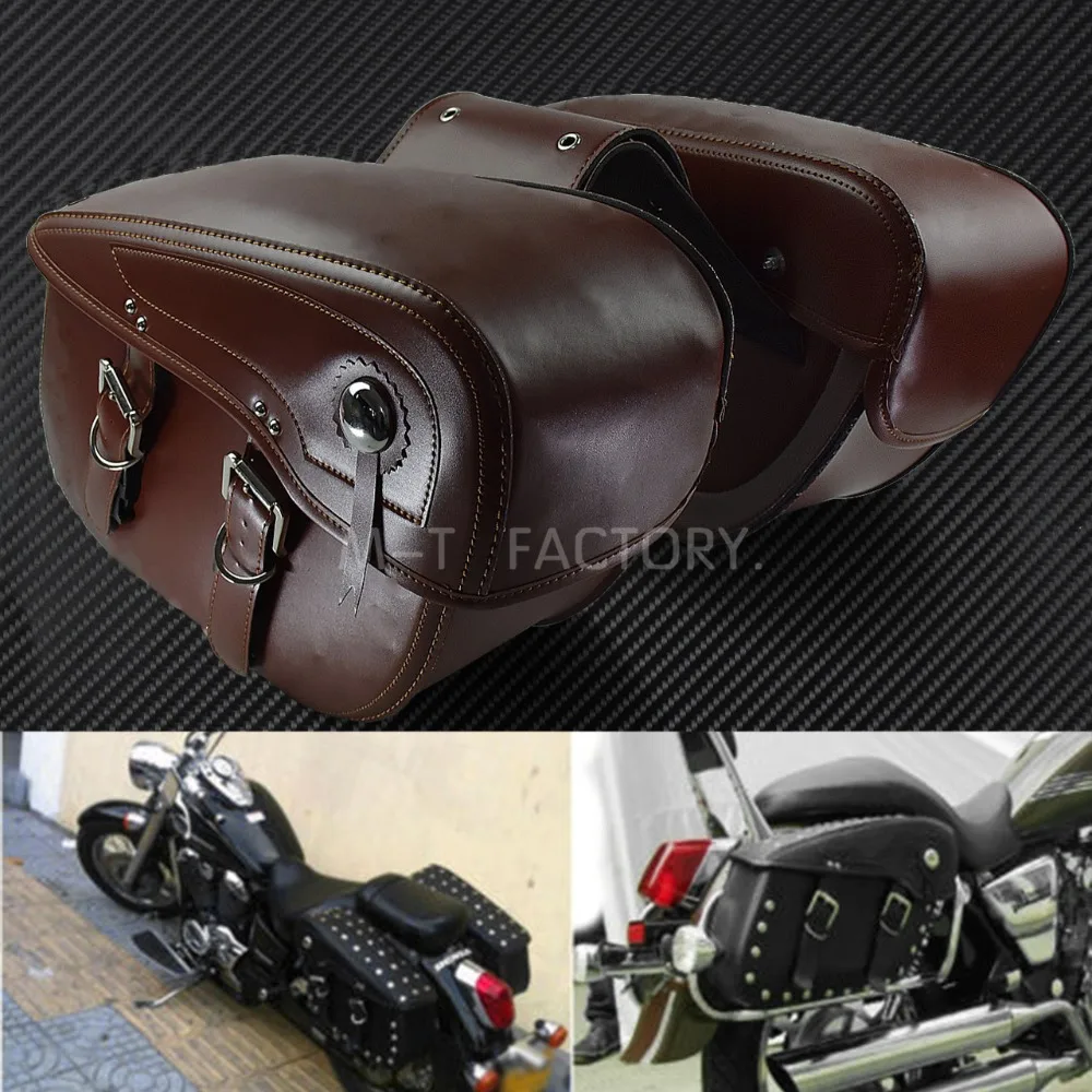 2 шт. Кожаные Мотоциклетные сумки седла для Harley Sportster XL 883 1200 BMW R1200GS| |