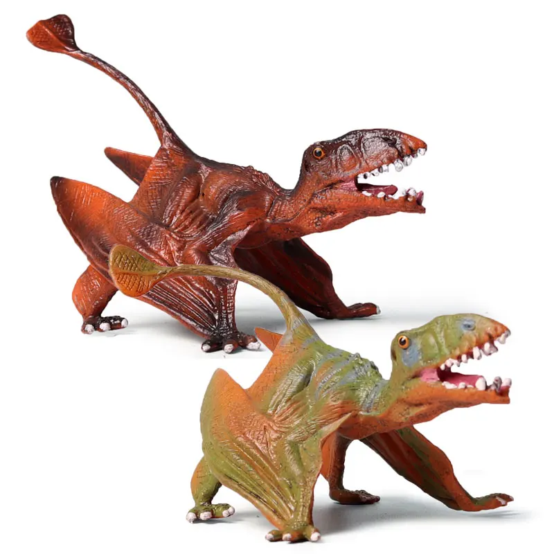 2PCS Oenux достаринный дикарь Юрского Периода Динозавры фигурки T-Rex pterodacktyl Велоцираптор Модель Фигурки Коллекция детская игрушка - Цвет: 2PCS