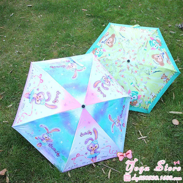 Cartoon Duffy Bear Friends Stellalou Rabbit Gelatoni Japanese Anime Plush Toy Cute Umbrella Sunshade 22CM*5CM | Игрушки и хобби