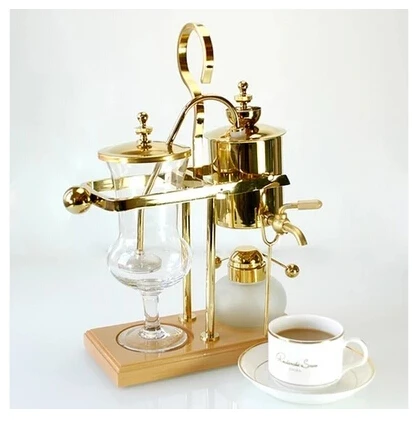 Royal belgium balancing siphon coffee maker Gold machine 450 ml (Vacuum Syphon Coffee Maker ) |