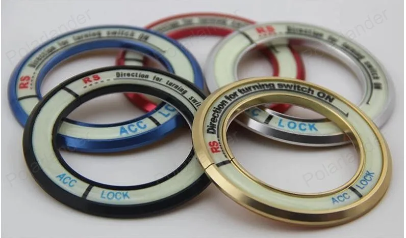 Алюминиевый сплав переключатель крышки круг наклейки Автомобильный ключ