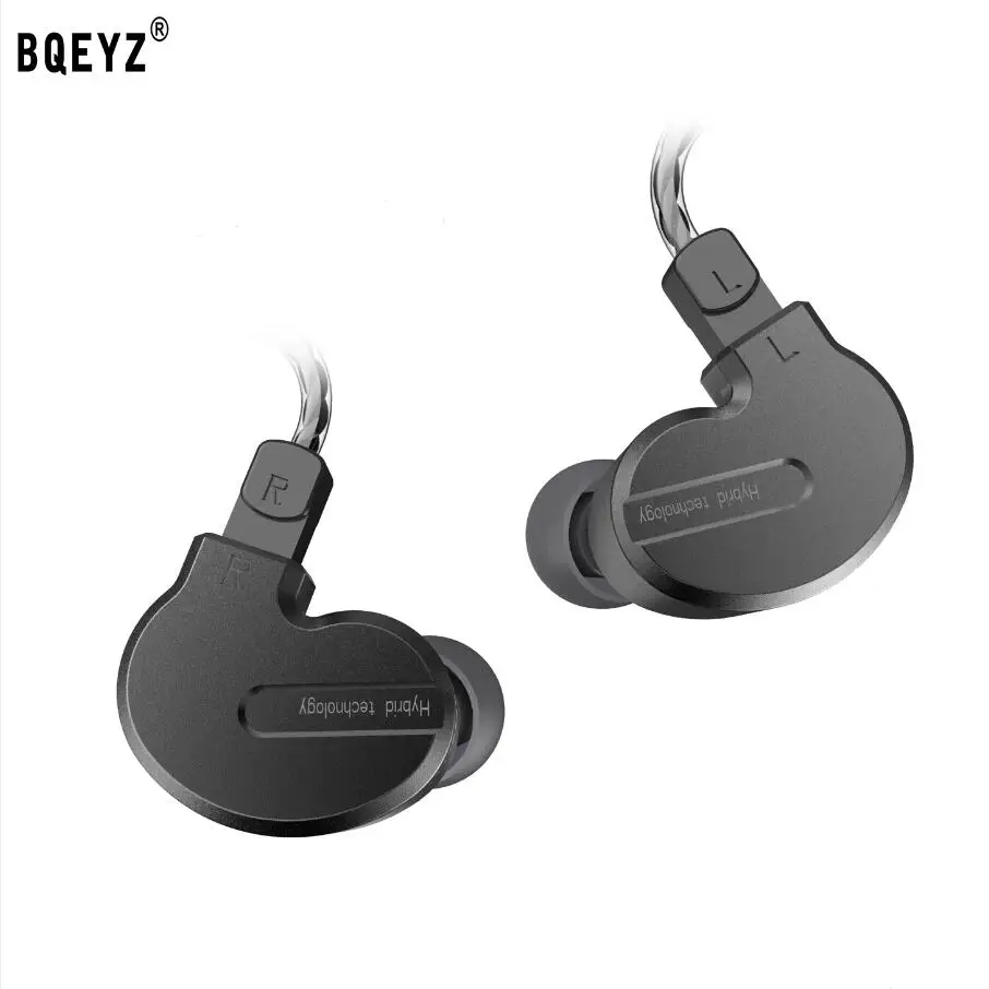 BQEYZ KB1 2DD + 1BA Hybrid Drive металла в ухо наушники HIFI DJ Monito кроссовки спортивные гарнитура