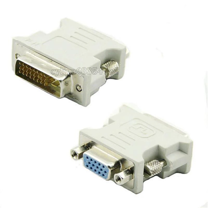 Оптовая продажа 100 шт./лот DVI 24 + 1/DVI 5 Штекерный адаптер VGA Женский D I Бесплатная