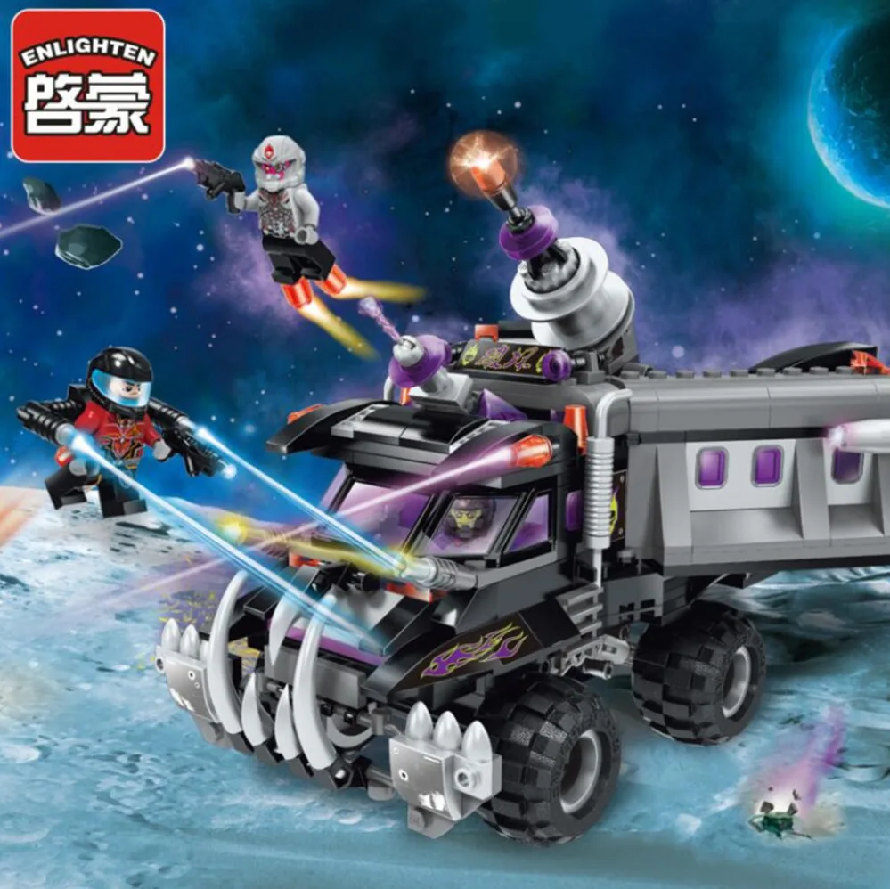 Просветите Пространство серии пушки грузовик модели Building Block Устанавливает