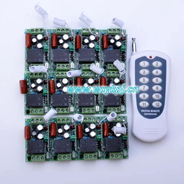 AC 220V 10A 315MHZ 433MHZ RF 1CH Беспроводная система дистанционного управления 100M 1