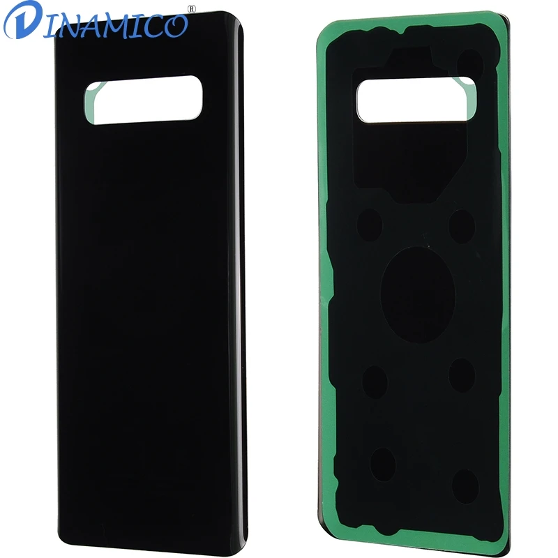 1 шт. Dinamico S10 Plus S10E G975 задняя крышка для samsung Galaxy S10 G973 задняя крышка для батареи Стеклянная Панель задняя крышка+ наклейка