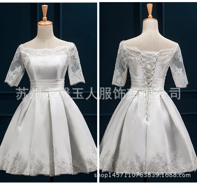Женское осеннее платье Bonnie Thea белое/красное/короткое элегантные офисные