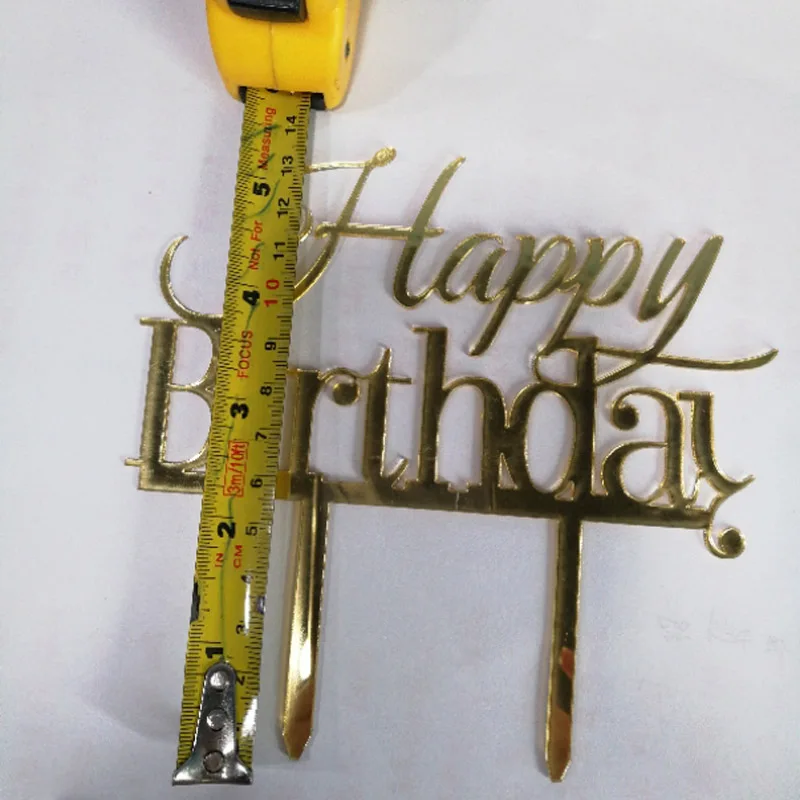 Leeiu 1 шт. Happy 50th на день рождения торт фигурки жениха и невесты Акриловая подставка