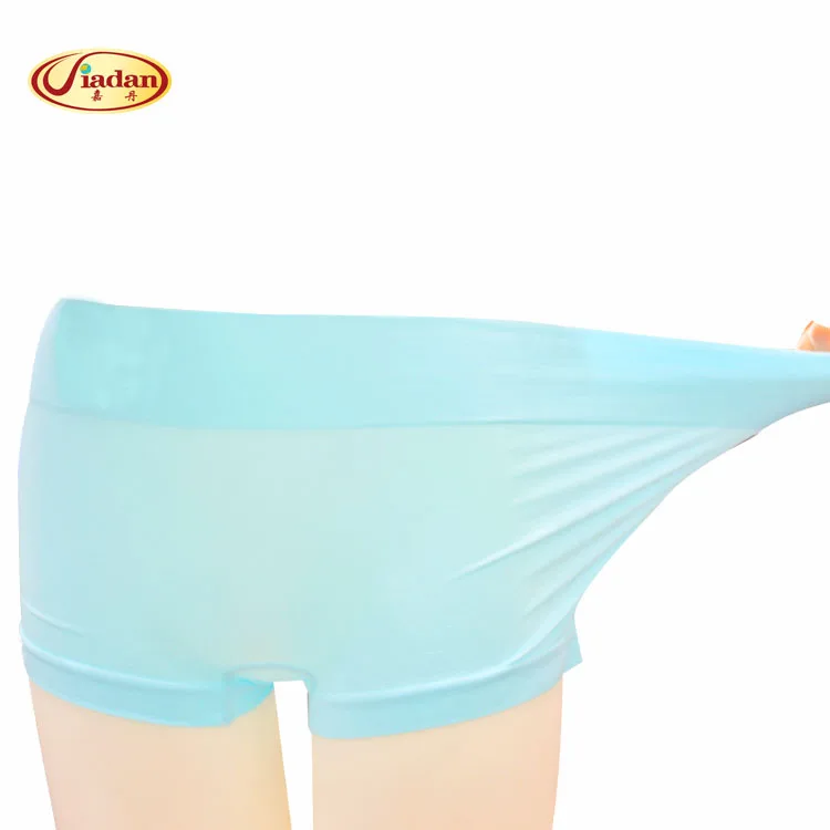 SAN. Комо S4603L Для женщин бесшовные Boyshorts Брюки Ice Шелковый высокие эластичные