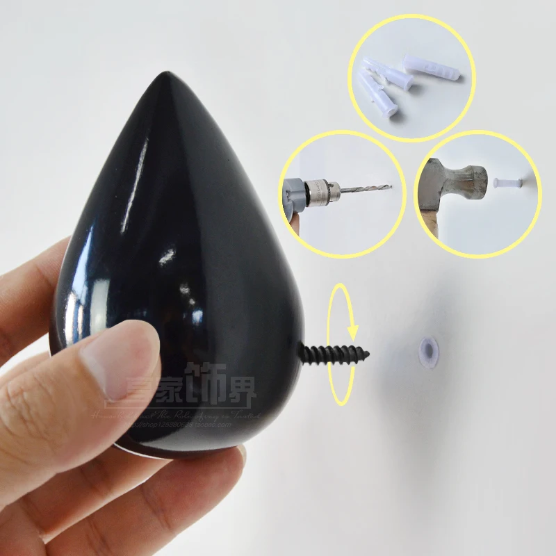 Новая короткая современная конструкция капли воды из смолы одиночные крючки