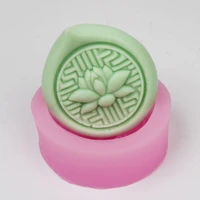 lotus crafts silica gel soap mold diy manual soap silicone mold flower pattern