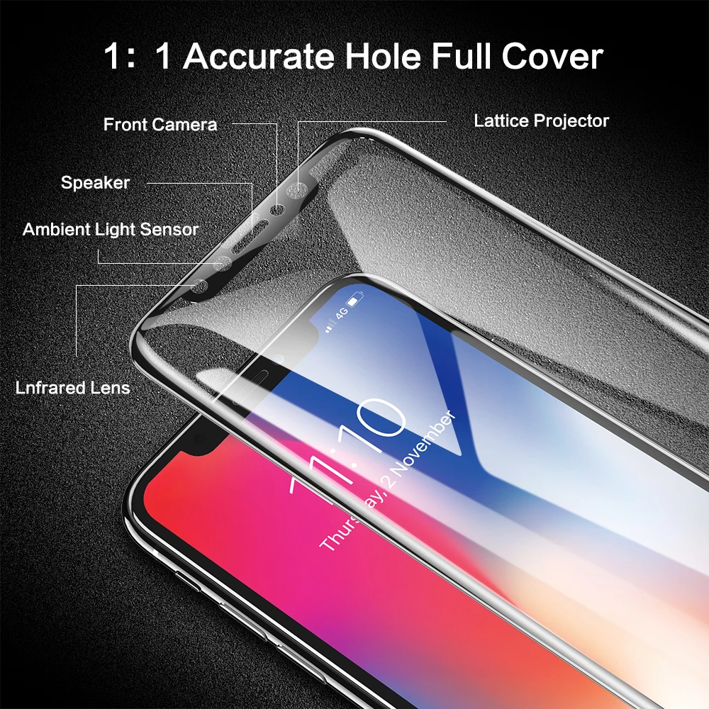 Полный охват край мягкой Экран протекторы для iPhone X 10 Ультра Тонкий HD Ясно