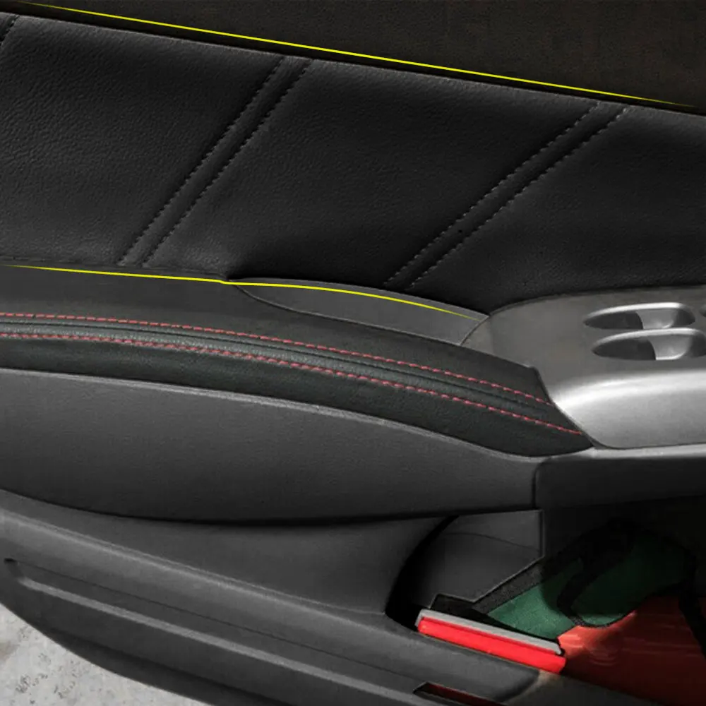 Для Honda civic 8th кожи Межкомнатная дверь подлокотник поверхности крышки отделкой