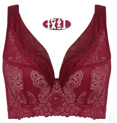 Женский кружевной бюстгальтер пуш ап нижнее белье с кружевом и цветочным принтом