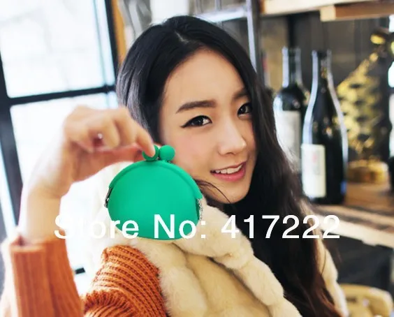Mix Colors 10PCS/LOTS Hot Sell Candy Color Cute Girls Silicone Coin Purses Soft Rubber Wallets Bag Case Hasp | Багаж и сумки