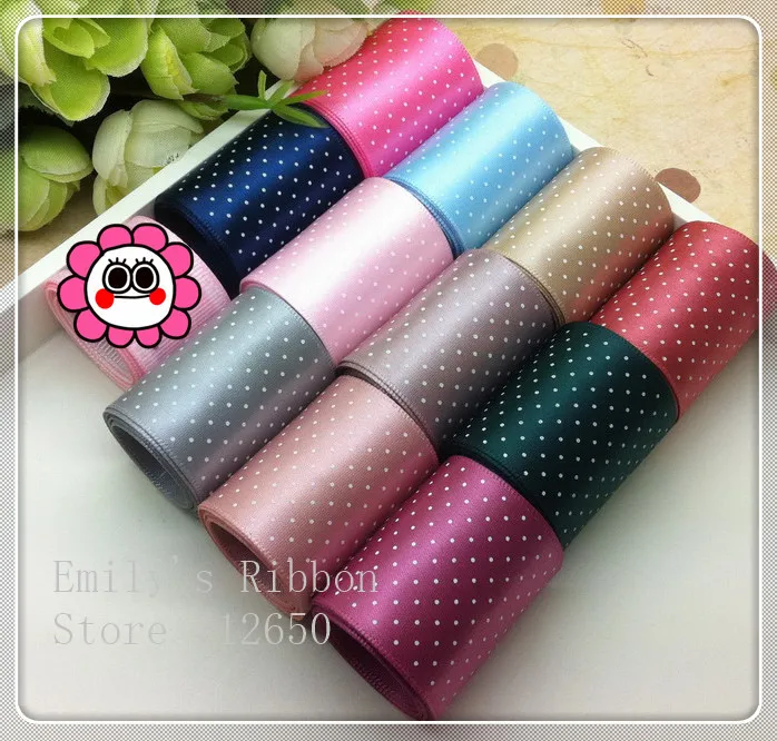 Бесплатная доставка, 10 ярдов, Ширина 38 мм, искусственная атласная лента с одним лицом, аксессуар «сделай сам» для волос, подарочная упаковка, несколько цветов