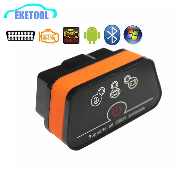 Высокофункциональный Инструмент OBD OBDII ELM327 Bluetooth Vgate iCar2 работает с Android/ПК новый
