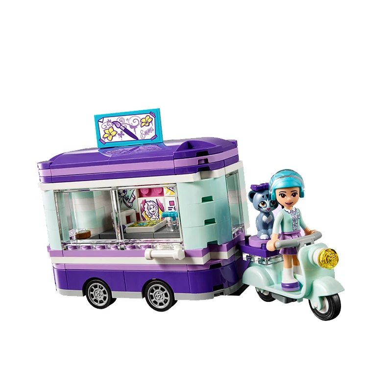 235 шт. Legoing Друзья серии Эммы Книги по искусству Stan Building block кирпич игрушки для