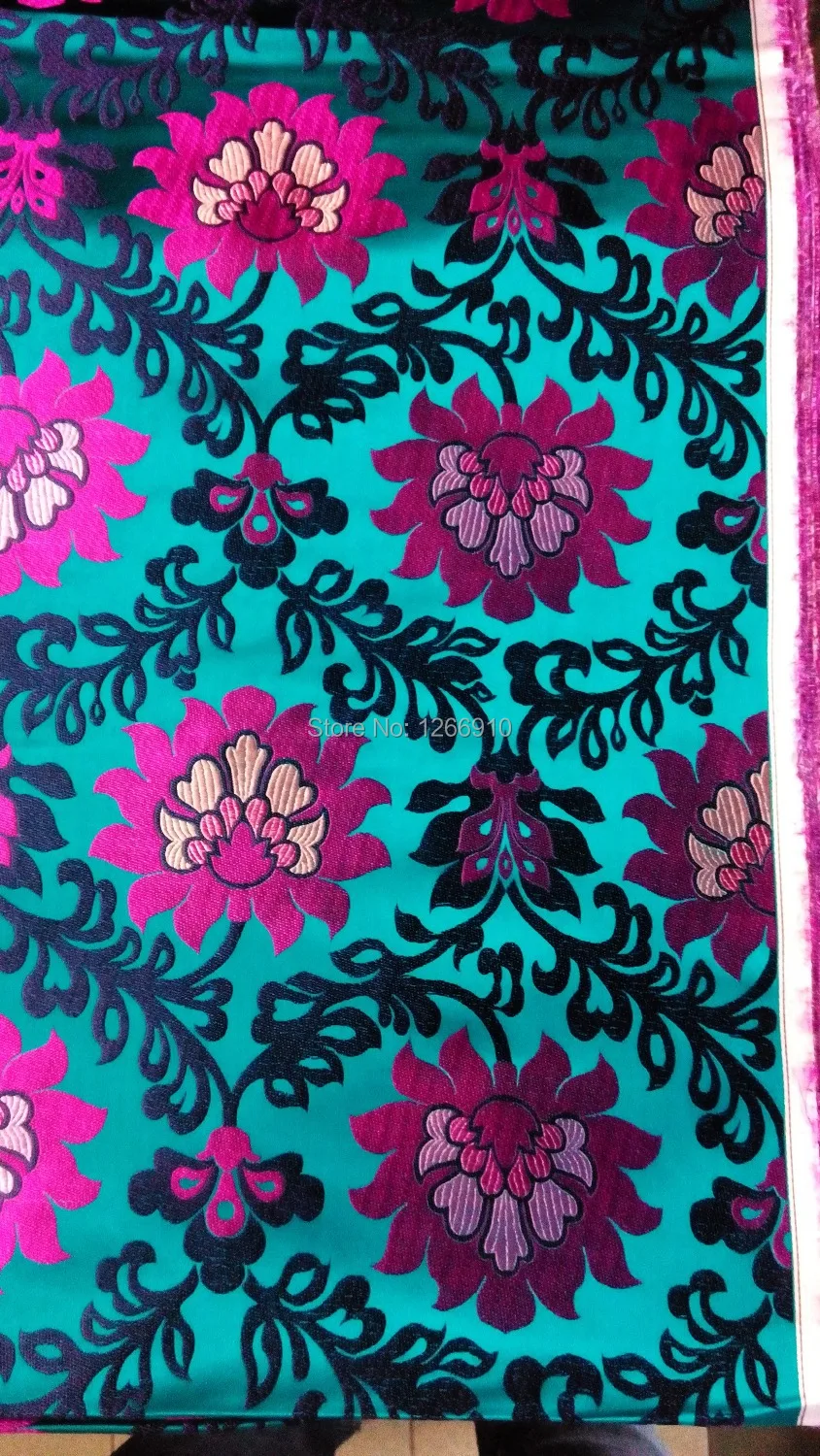 Ткань женская из дамасской ткани темно зеленого цвета|silk brocade|damask fabricfabric fabric |