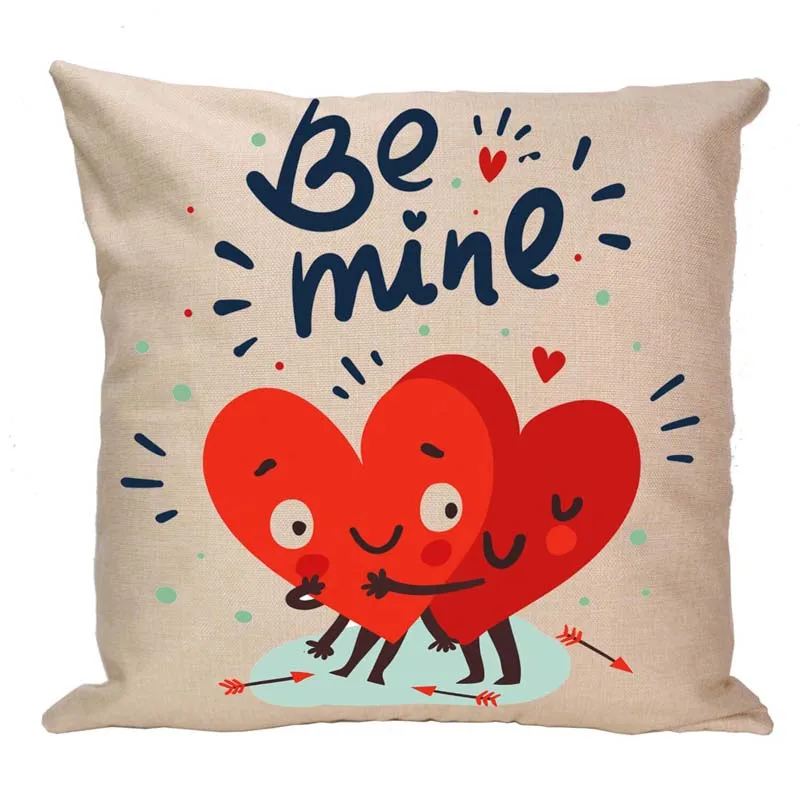 Милые сердца Be Mine Throw наволочки украшения парные подушки Чехлы Набор Прочный