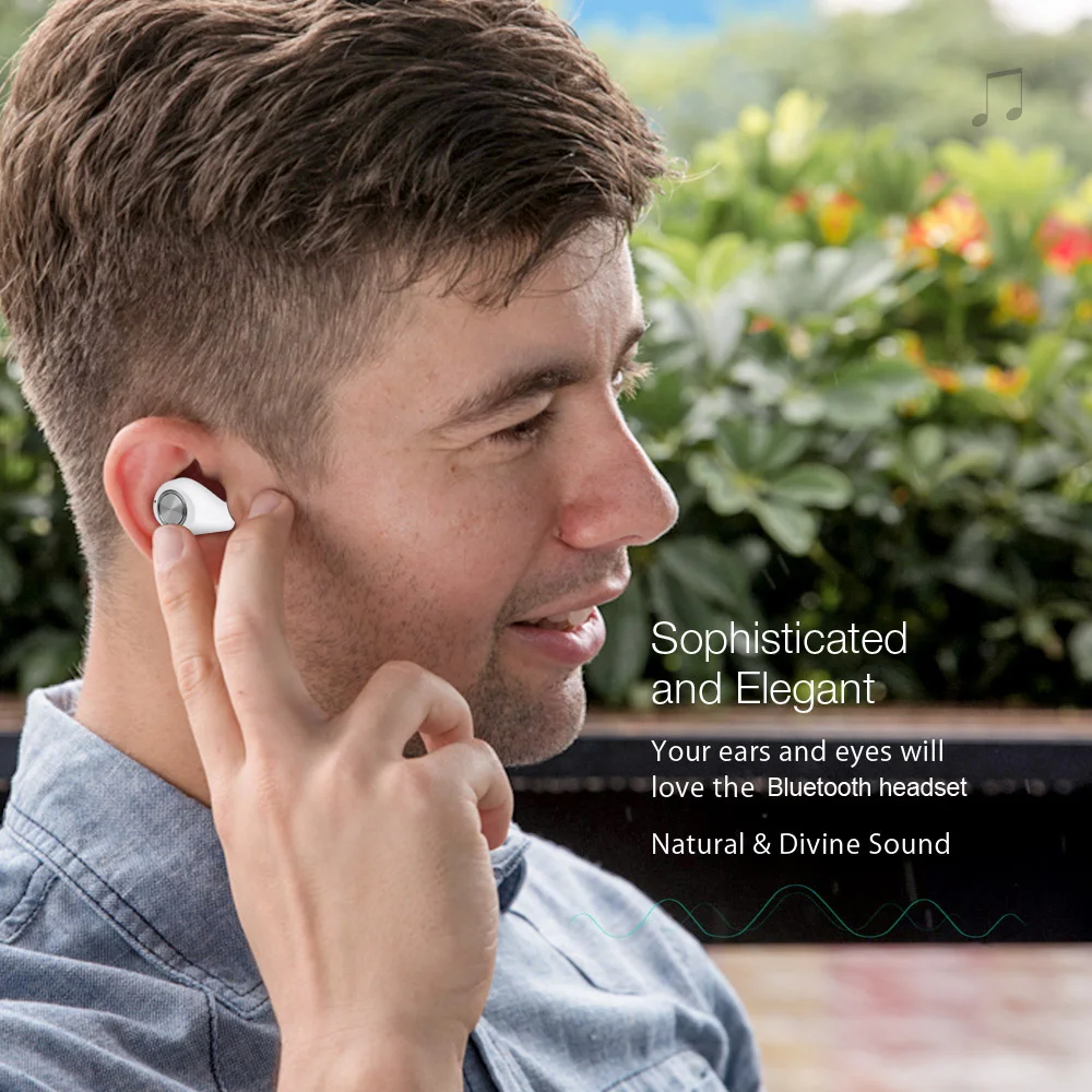 FDGAO беспроводные Bluetooth наушники стерео спортивные бас гарнитура с микрофоном