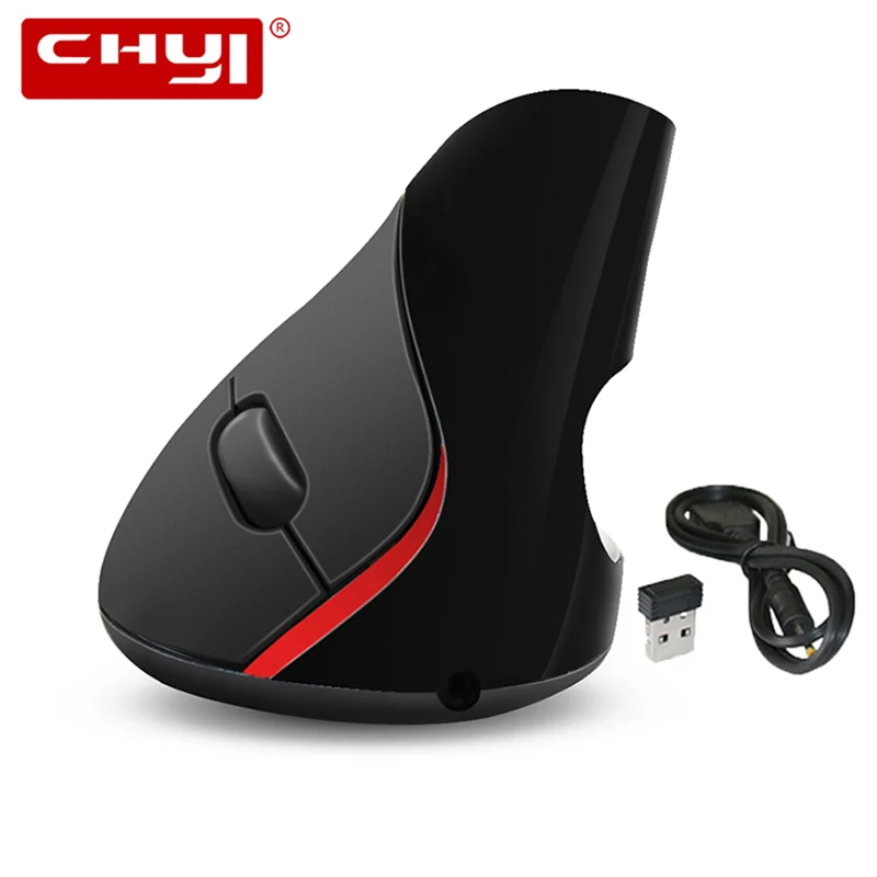 CHYI эргономичная Вертикальная Беспроводной Мышь Перезаряжаемые USB компьютерная