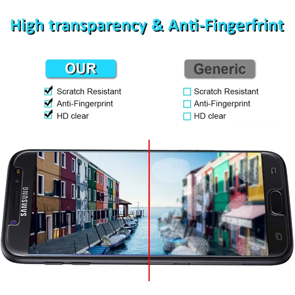 Закаленное стекло для Samsung Galaxy A9 A8 A7 A5 A3 2015 2016 2017 2018 защита переднего экрана