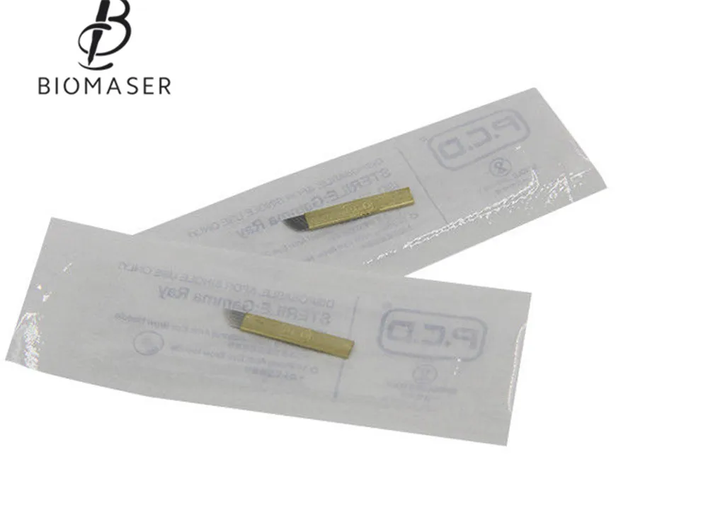 10/50 шт. microblading Вышивка Крестом Иглы PCD 12 Шпильки постоянный Макияж лезвия