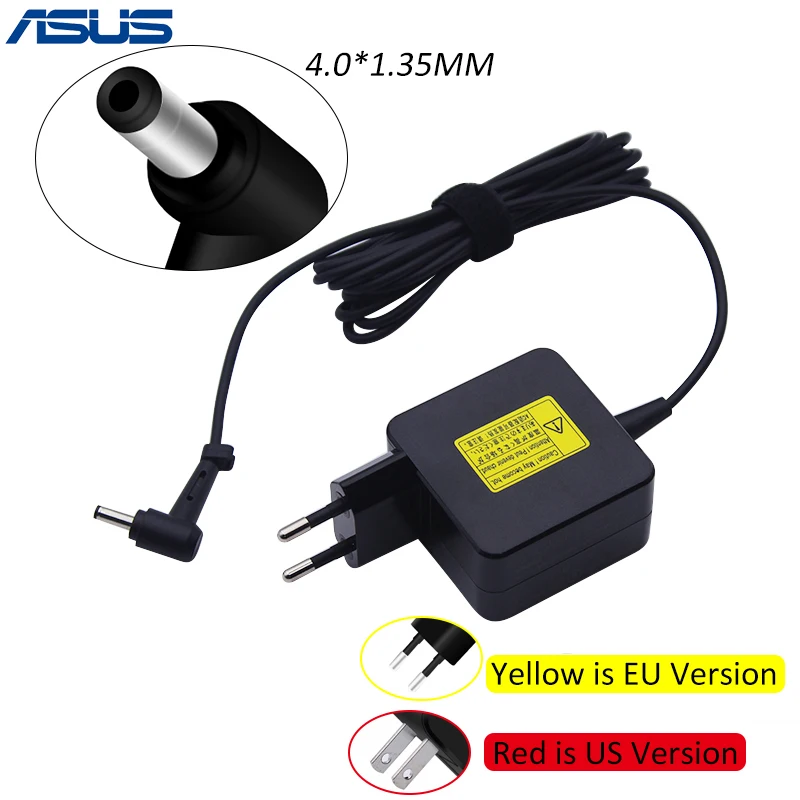 ASUS 19V 1.75A 33 Вт 4 0*1 35 мм AC адаптер ноутбука Мощность DC питания Зарядное устройство