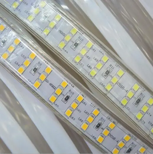 Светодиодный светильник SMD 2835 водонепроницаемая трехрядная Светодиодная лента