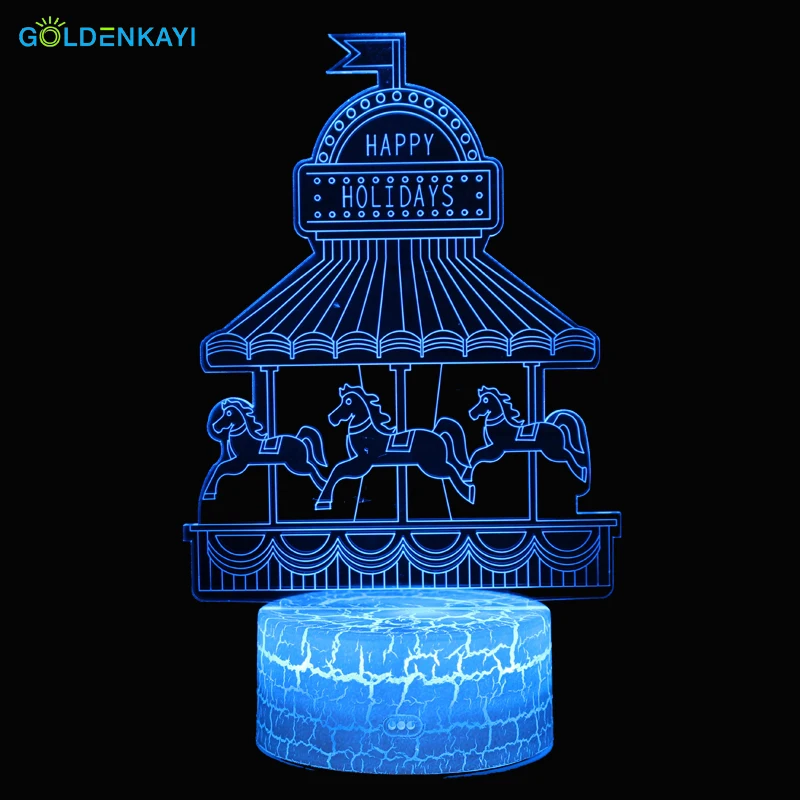 3D Светодиодная Ночная лампа Оригинальное ночное освещение атмосферная