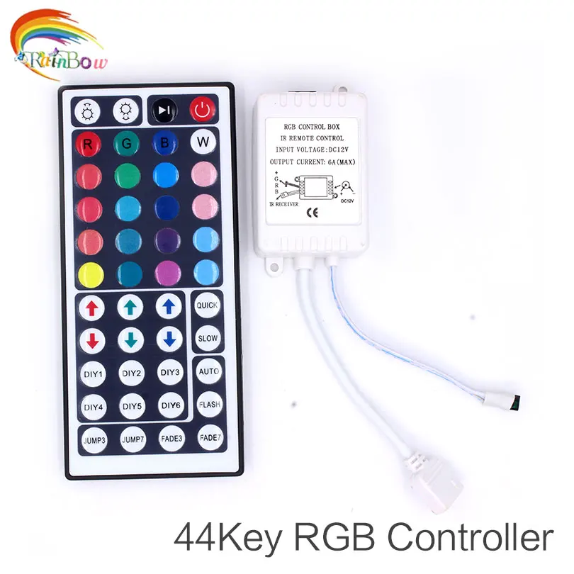 Цветная (RGB светодиодный контроллер 44-клавишный пульт ИК Панели управления rgb