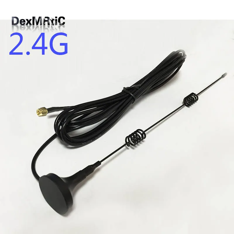 2.4GHz 7dBi High gain Omni WIFI Antenna Magnetic base 3M cable SMA male #1