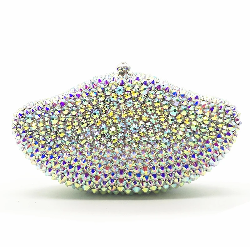 Cheio de Diamantes para Mulheres Tipos de Embreagem Noite de Cristal de Luxo Bolsas com 2 Embreagens Xiyuan Feminino Dinner Party Ladies Bolsa