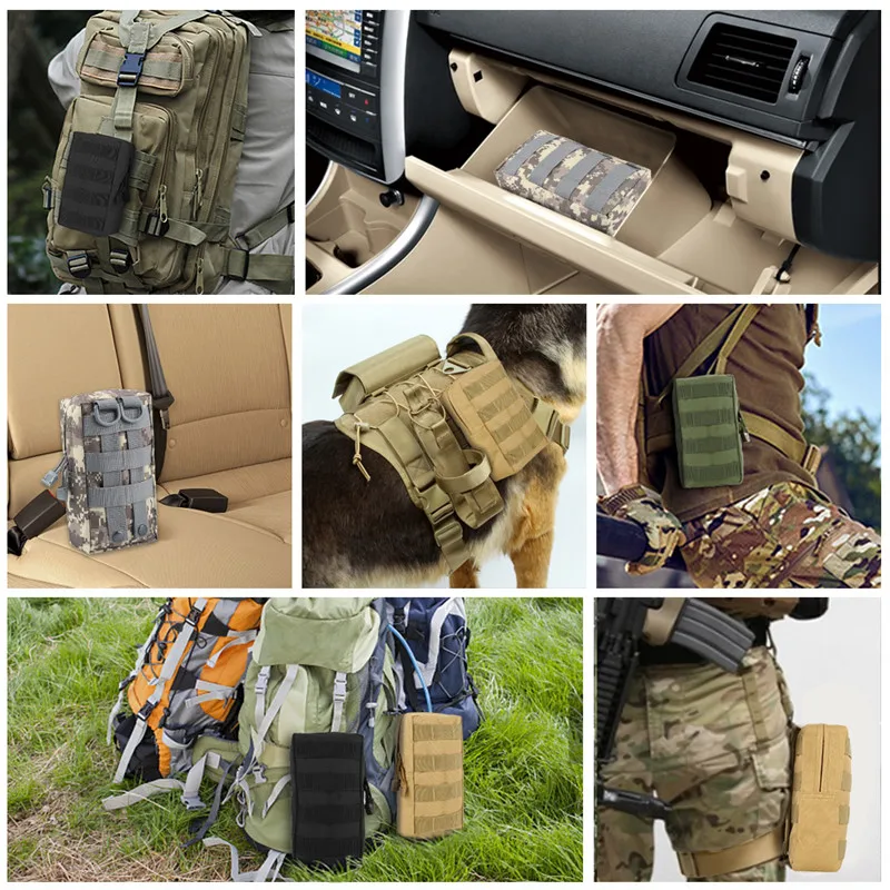 Тактическая Сумка Molle, сумка для повседневного использования, сумка для жилета, рюкзака, пояса для охоты на открытом воздухе, поясная сумка, военная сумка для страйкбола, аксессуары для игр