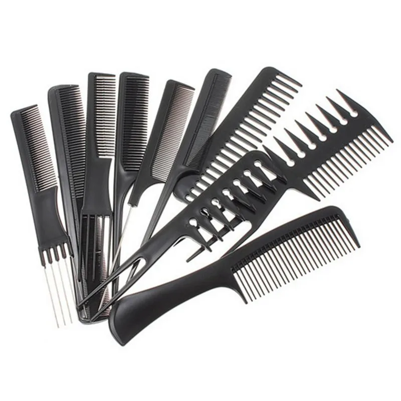 Профессиональная расческа для волос 10 шт./компл. набор парикмахерских расчесок