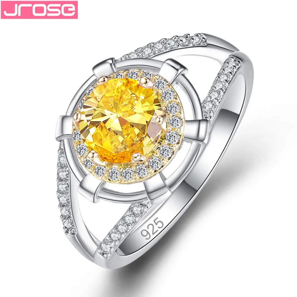 JROSE 2019 классические кубические циркониевые свадебные кольца вечная для женщин