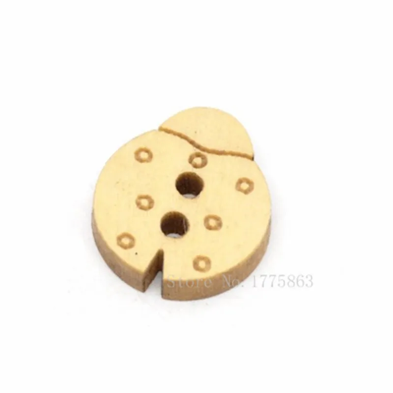 50 шт. деревянные пуговицы с божьей коровкой 15 х17 мм|button flower|button wirelessbutton pattern |