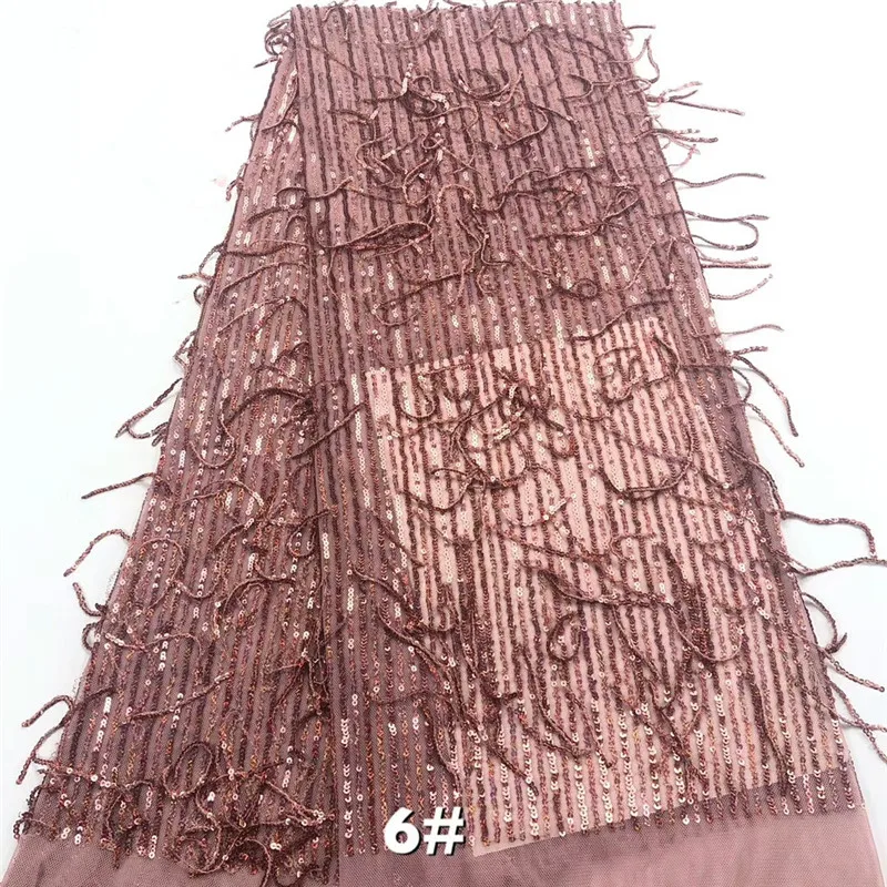 

Fashion African Tulle Lace Fabric High Quality African Tulle 3D Lace Fabric With Sequins French Laces Wedding Dersses rf65-2378