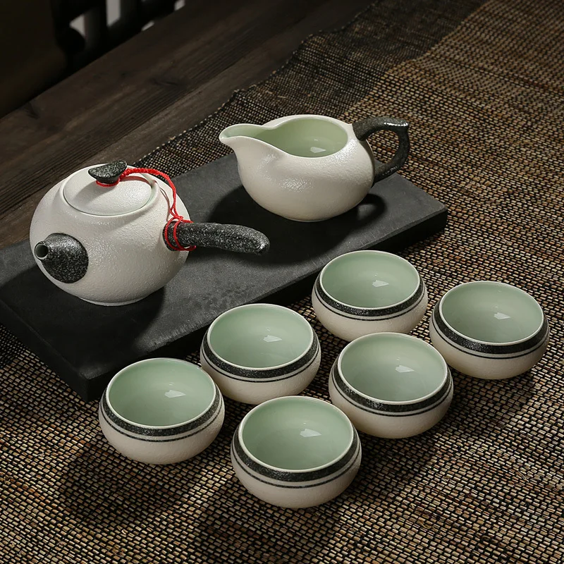 Керамический чайный набор кунг фу фарфоровые чайные чашки 8 шт.|kung fu tea set|tea cuptea set |