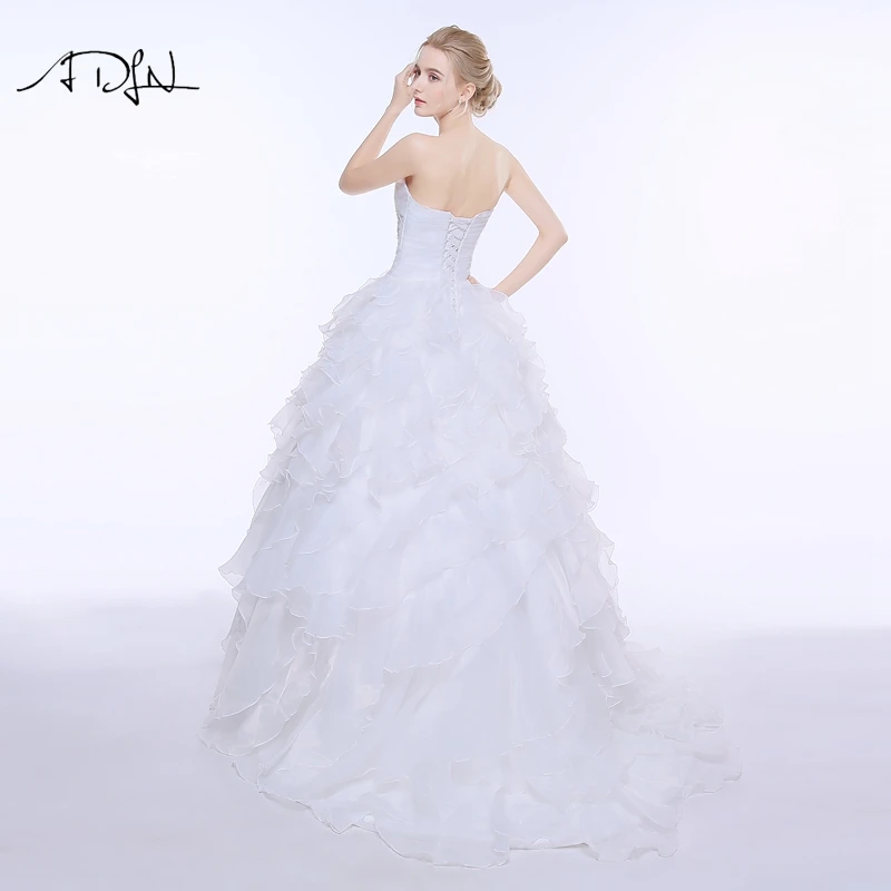 Платье Свадебное ТРАПЕЦИЕВИДНОЕ из органзы со шнуровкой на спине|vestido de noiva|vestido