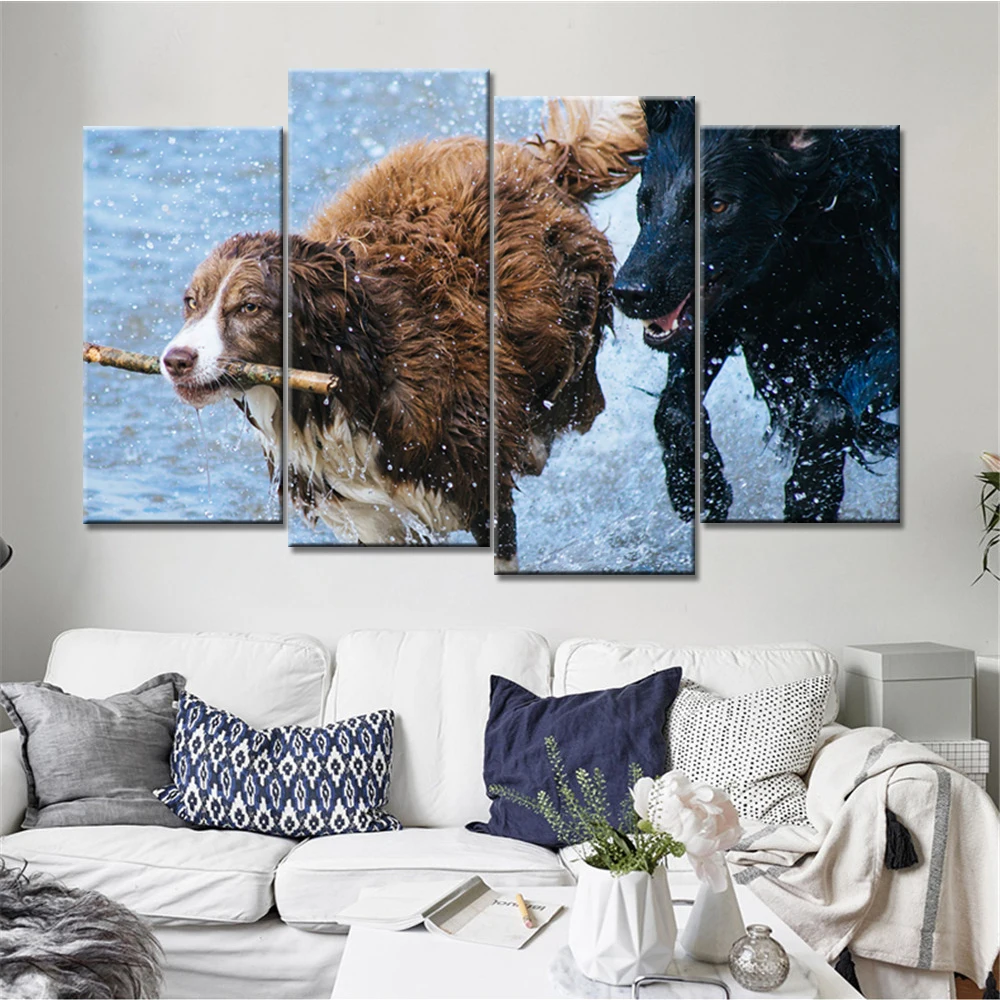 Продвижение Высокое качество 4 предмета в комплекте Wall Art верхняя одежда для