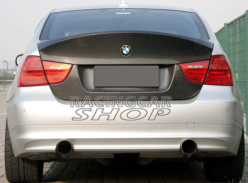 CSL Стиль 3K настоящее углеродное волокно задний багажник для BMW 3 Series E90 LCI M3 4 двери