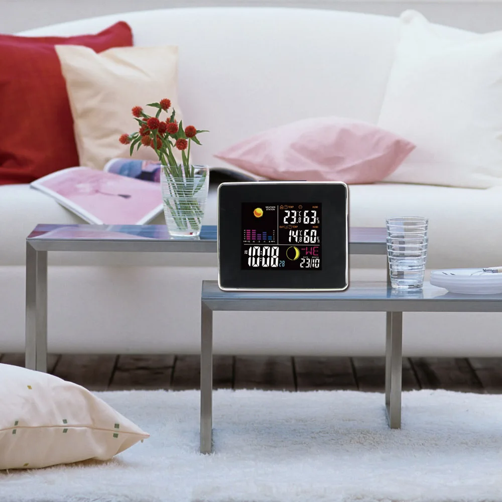 DYKIE беспроводные метеостанции со светодио дный цифровой станцией с подсветкой