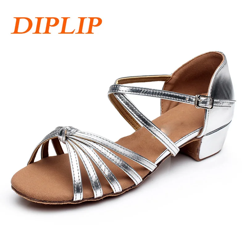 DIPLIP новые детские Бальные Танцевальные Туфли для малышей детей девочек