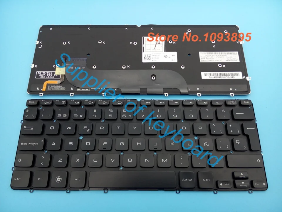 Бесплатная Доставка NEW Испанский Клавиатура Для DELL XPS 13 9333 L321X L322X Spyder Ноутбук с