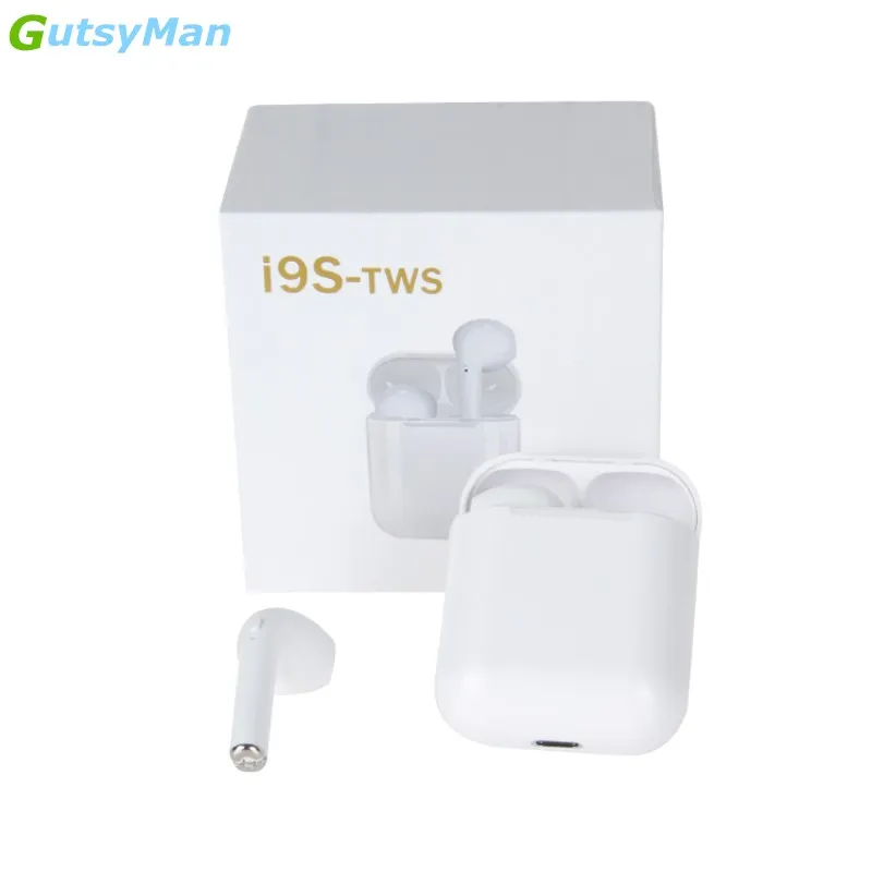 GutsyMan i9s TWS Mini беспроводные Bluetooth вакуумные стереонаушники i7s гарнитуры с зарядным