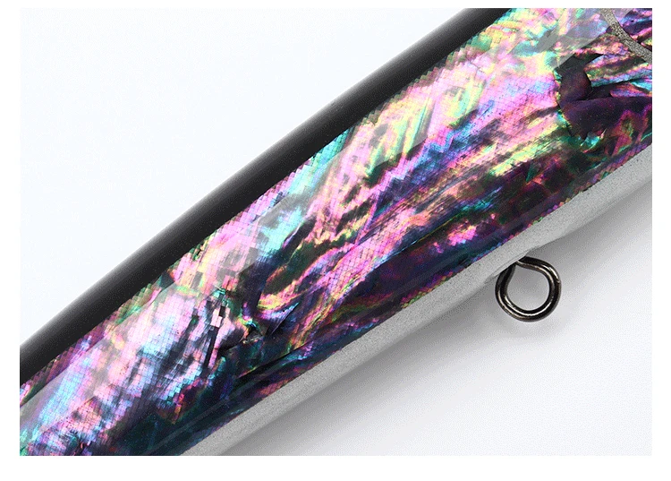 Новая Зеландия abalone shell стикер липа деревянные ручной работы Топ воды плавающие рыболовные приманки